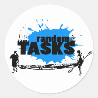 Random Tasks Sticker: Kajak Ronde Sticker