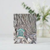 Random Things Found in the Woods Fairy Door Briefkaart (Staand voorkant)