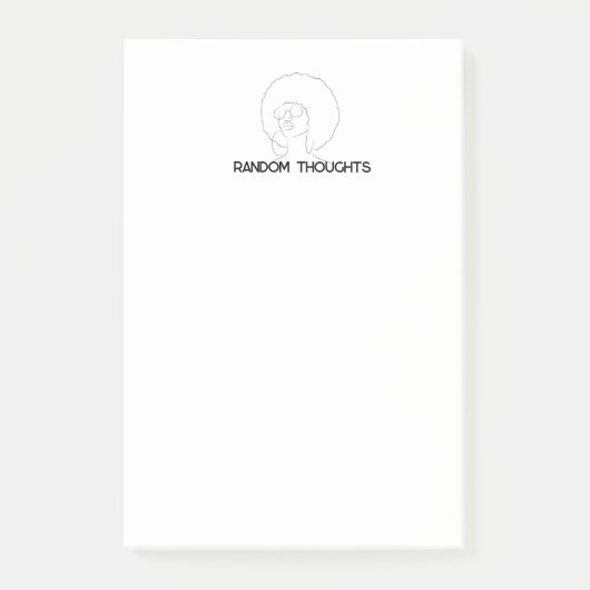 Random Thoughts Afro Post-it® Notes (Voorkant)