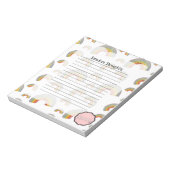 Random Thoughts, Kawaii Rainbow Notitieblok (Linkerzijde)