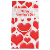 Random Valentijn Red Heart naadloze collage Klein Cadeauzakje (Voorkant)