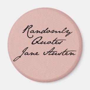 Randomly citeert Jane Austen Magnet