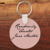 Randomly citeert Jane Austen Sleutelhanger (Voorkant)