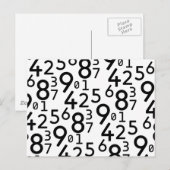 RANDOMNUMMERS FRACTIES WISKUNDE ARITHMETISCHE LEAR BRIEFKAART (Voorkant / Achterkant)