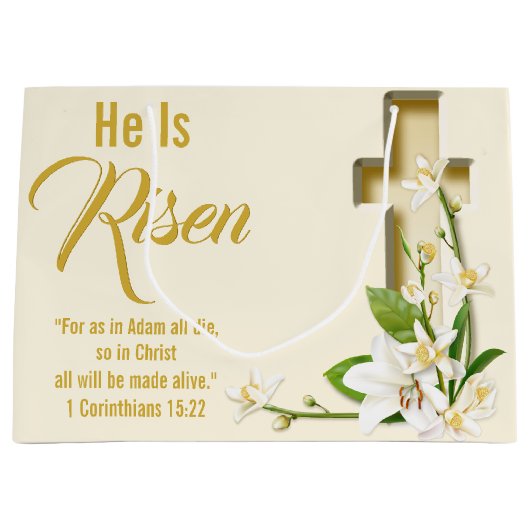 Randschrift voor Lily Pasen Groot Cadeauzakje (Voorkant)