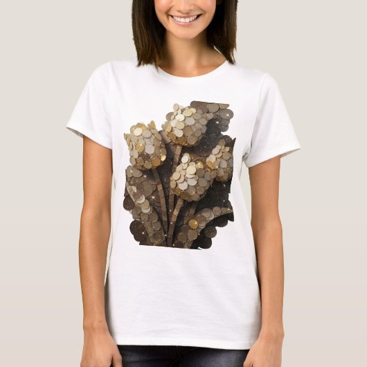 Randstad Goud ABSTRACTE KUNST Statement Design T-shirt (Voorkant)