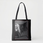 Randstedelijk Zwarte Stam Fallen Engel Rode Ogen G Tote Bag (Voorkant)