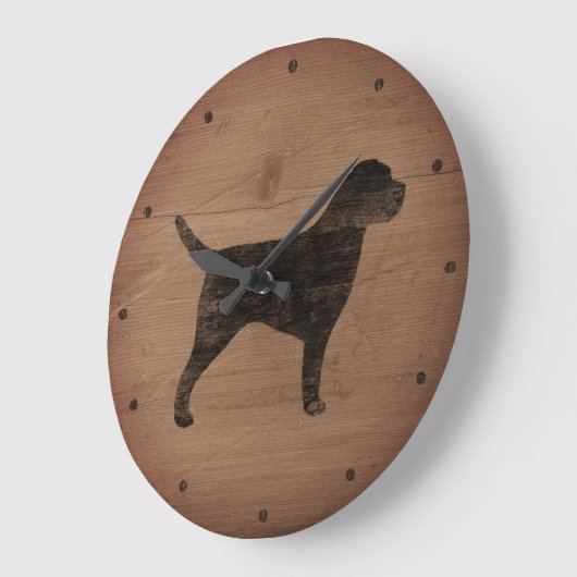 Randterm Silhouette Rustige stijl Grote Klok (Hoek)