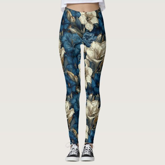 Randy Amaryllis Thema Gym Moeder-schap Leggings (Voorkant)