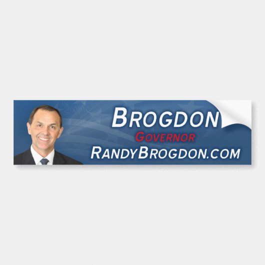 Randy Brogdon Bumpersticker (Voorkant)