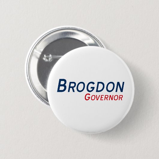 Randy Brogdon Gouverneur Button (Voorkant /achterkant)