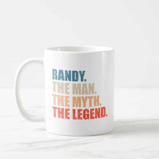 Randy De Man De Mythe De Legende Koffiemok (Links)