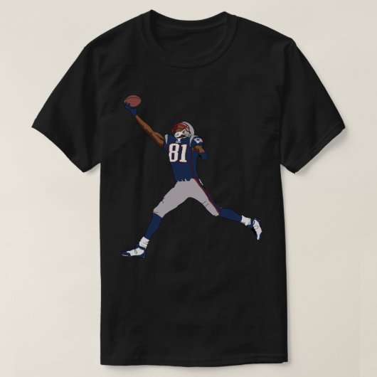 Randy Moss Patriots Sticker T-shirt (Design voorkant)