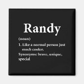 Randy Name Definition Funny D  Magneet (Voorkant)