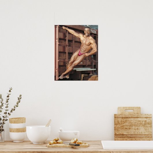 Randy op de trein poster (Keuken)