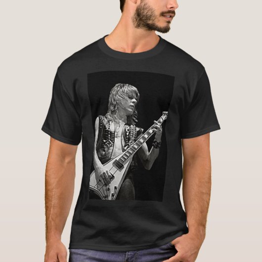 Randy Rhoads Art  Heavy Metal Hard Rock Premium  C T-shirt (Voorkant)