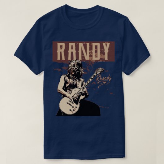 Randy Rhoads Brown T-shirt (Design voorkant)