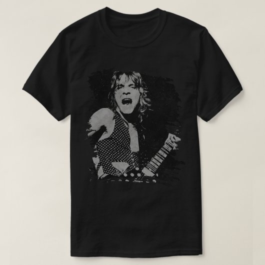 Randy rhoads Retro Poster T-shirt (Design voorkant)