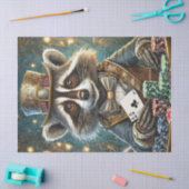 Randy Rogue, wasbeer die poker speelt Tissuepapier (Craft)