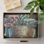 Randy Rogue, wasbeer die poker speelt Tissuepapier (Geschenk)