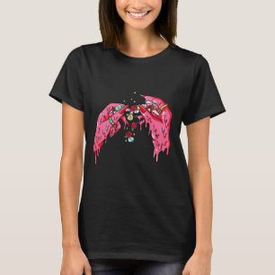 Randy Smeltende Roze Handen Esthetisch Zwarte T-Sh T-shirt