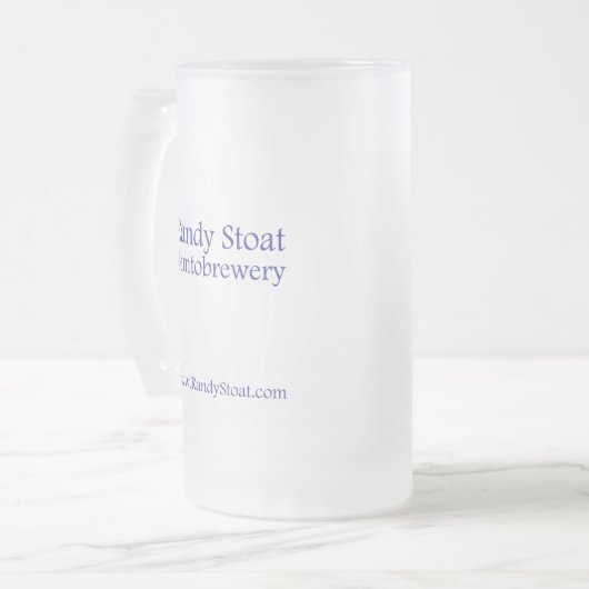 Randy Stoat Frosted Mok (Voorkant links)