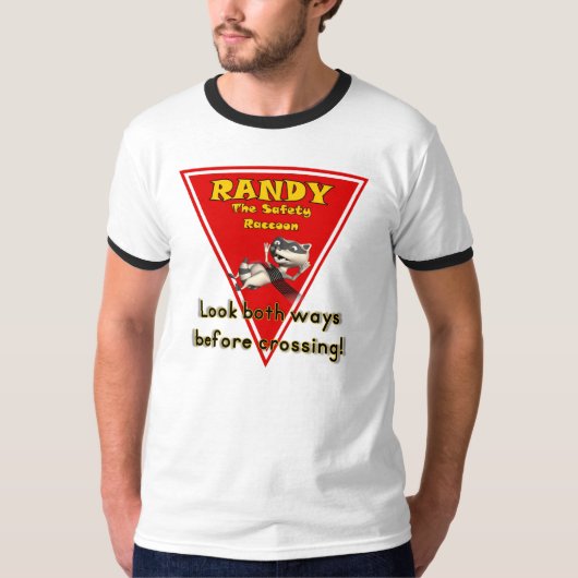 Randy the Safety Raccoon T-shirt (Voorkant)