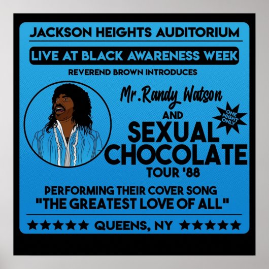 Randy watson op tournee poster (Voorkant)