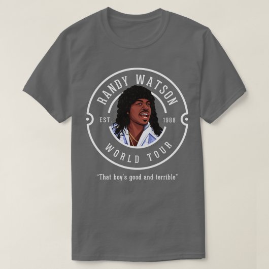 Randy Watson World Tour EST 1988 T-shirt (Design voorkant)