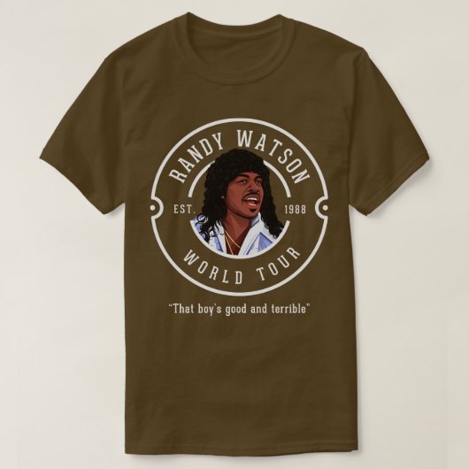Randy Watson World Tour EST 1988 T-shirt (Design voorkant)