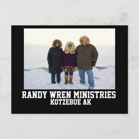randy wren min briefkaart (Voorkant)