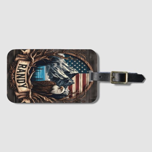 Randy's American Eagle Bagagelabel (Voorkant (horizontaal))