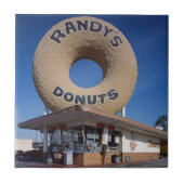 Randy's Donuts California Architecture Tegeltje (Voorkant)