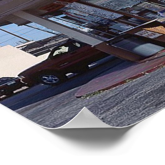 Randy's Donuts California, Middeleeuwse Modern Poster (Hoek)