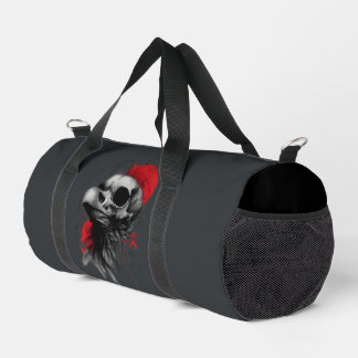 Randzak met randje Kraai Schedel Gotische Grunge T Plunjezak