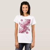 Randzilver ROZE KRISTAL SPATTEN Statement T-shirt (Voorkant volledig)