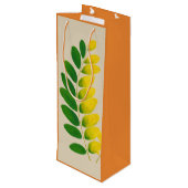 'Rang De Basanti' op een cadeauzak Wijn Cadeautas (Achterkant Gekanteld)