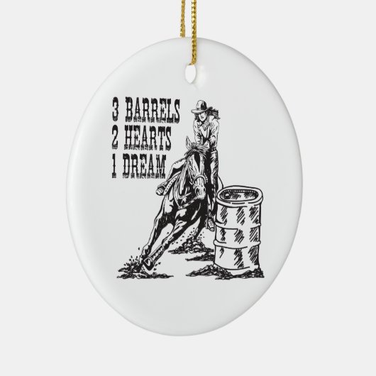 Rang met 3 vaten 2 hart 1 droommagneet keramisch ornament (Rechts)