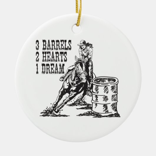 Rang met 3 vaten 2 hart 1 droommagneet keramisch ornament (Voorkant)