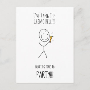 Rang The Chemo Bell Party Invitation Briefkaart