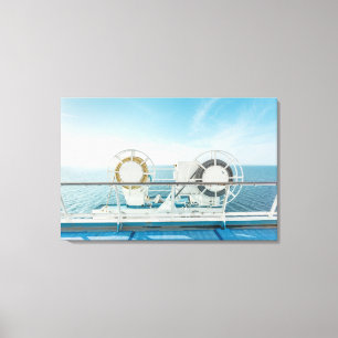 Rang van een cruiseschip canvas afdruk