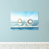 Rang van een cruiseschip canvas afdruk (Insitu (Houten vloer))