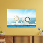 Rang van een cruiseschip canvas afdruk (Insitu (Woonkamer))