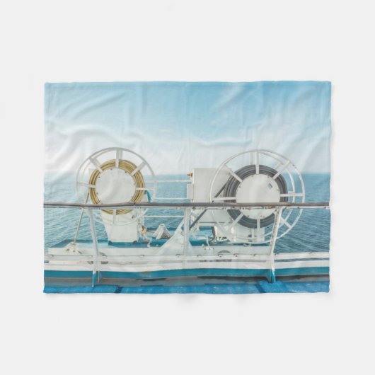 Rang van een cruiseschip fleece deken (Voorkant (Horizontaal))