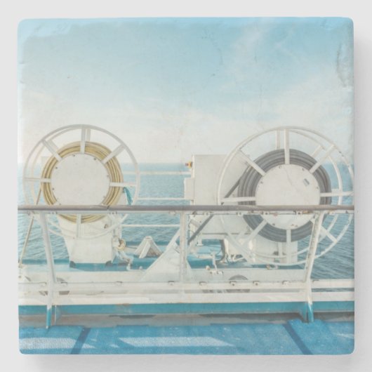 Rang van een cruiseschip stenen onderzetter (Voorkant)