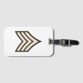 rang van sergeant bagagelabel (Voorkant (horizontaal))