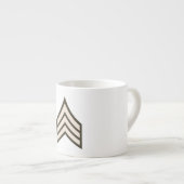rang van sergeant der eerste klasse espresso kop (Voorkant rechts)