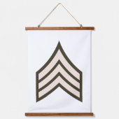 rang van sergeant der eerste klasse hangend wandkleed (Voorkant)