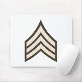 rang van sergeant der eerste klasse muismat (Met muis)
