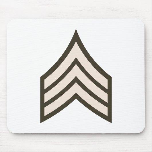 rang van sergeant der eerste klasse muismat (Voorkant)